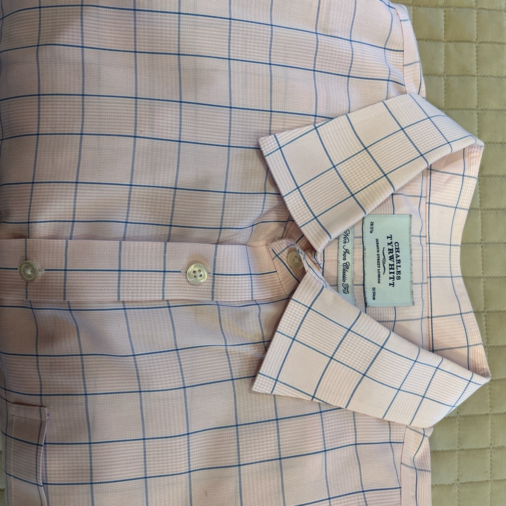 Charles Tyrwhitt Pink And Blue Dress Shirt